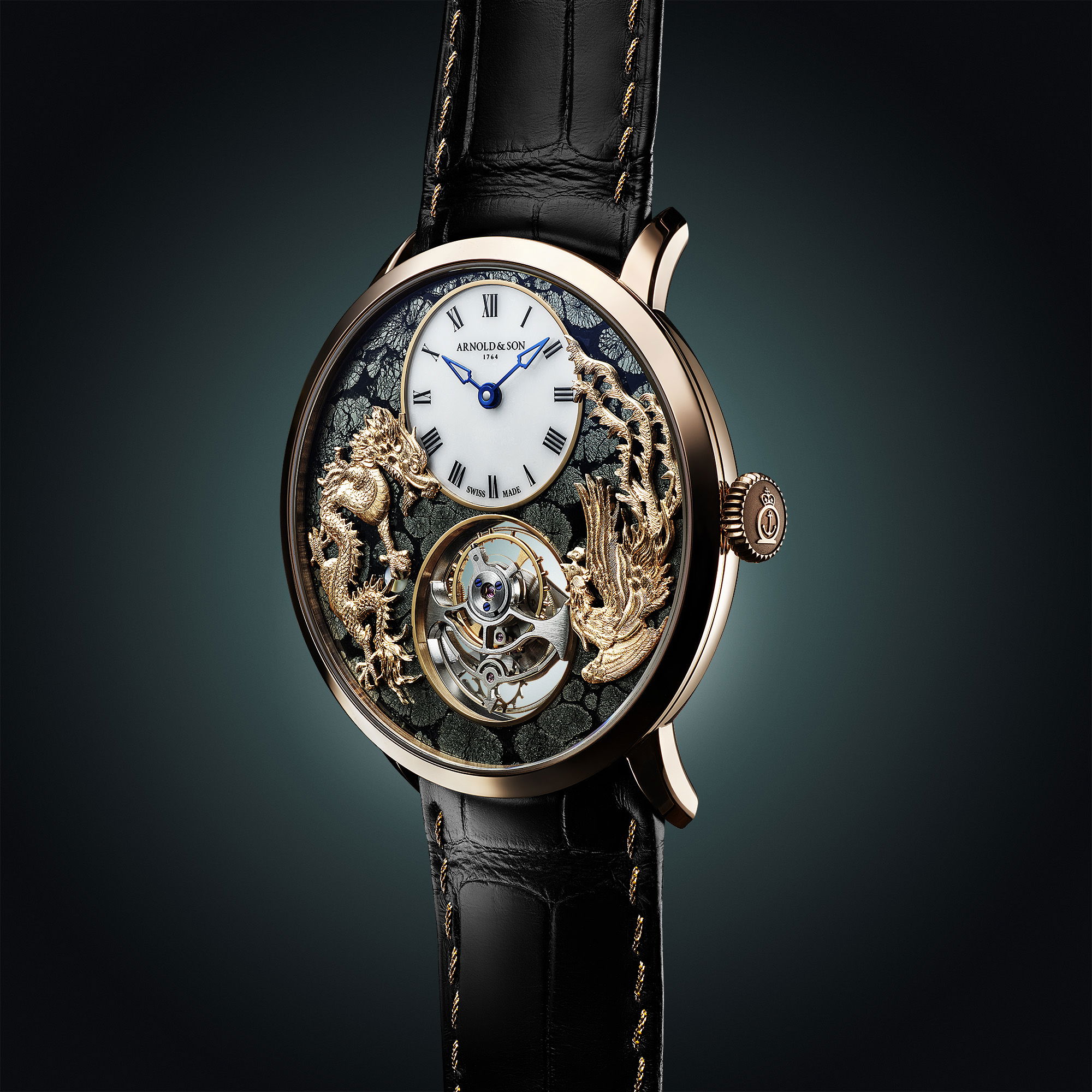Photo of Ultrathin Tourbillon Red Gold "Dragon & Phoenix"