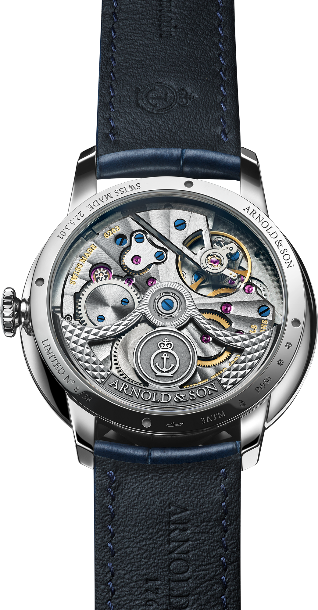 Caseback photo of DSTB 42 Platinum