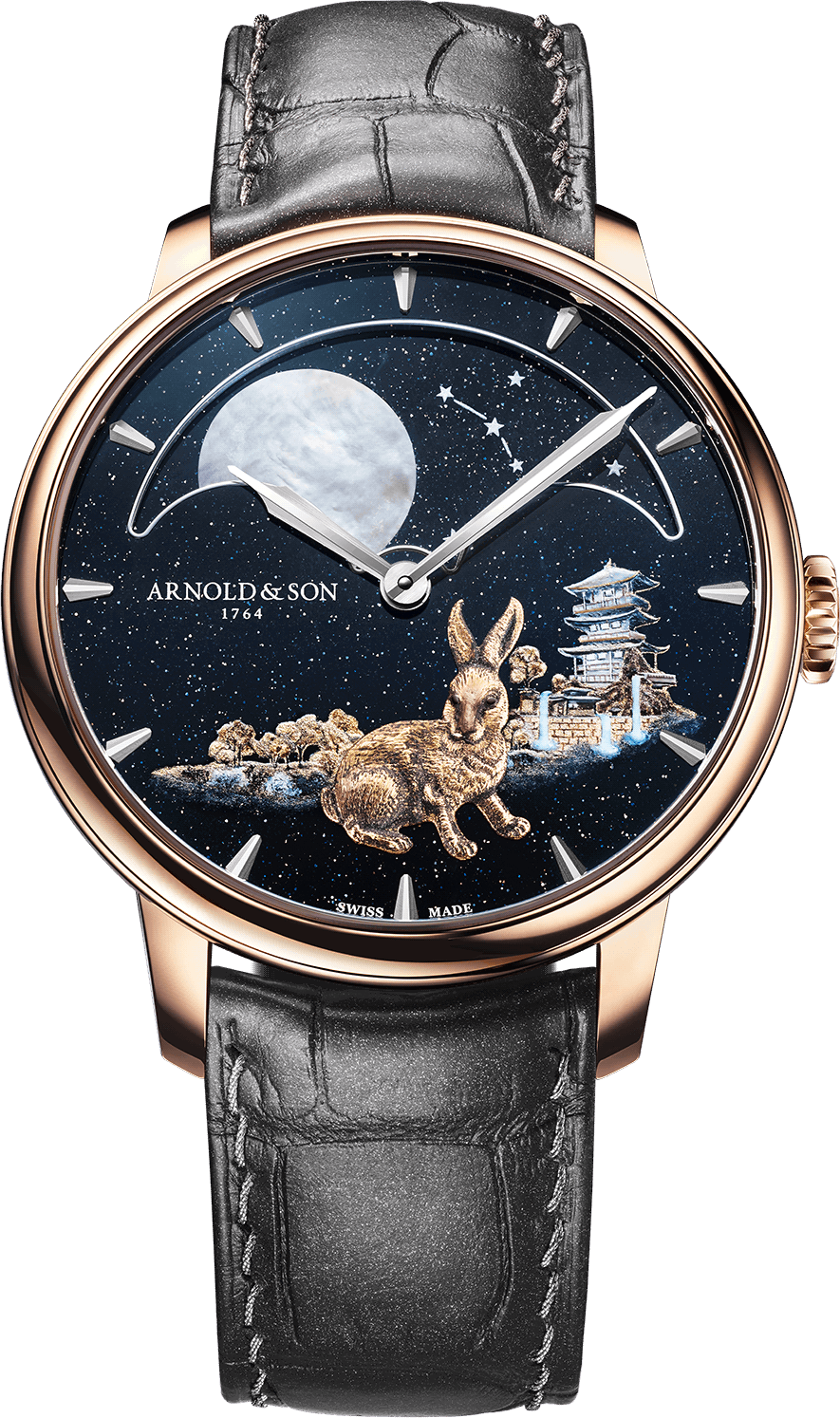 Soldier photo of Perpetual Moon 41.5 Red Gold "Year of the Rabbit"