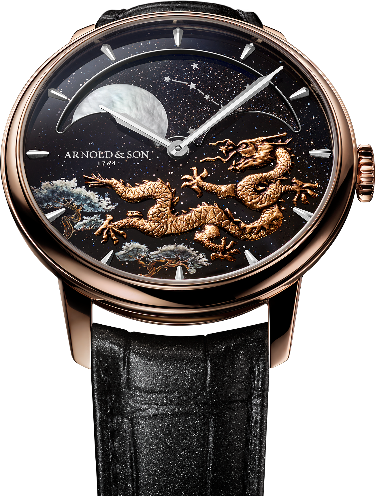 Face up photo of Perpetual Moon 41.5 Red Gold &quot;Year of the Dragon&quot;