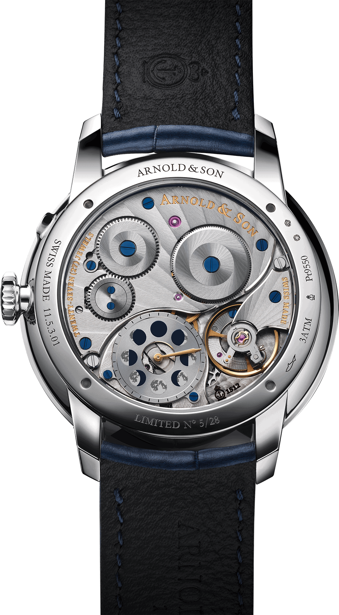 Caseback photo of Perpetual Moon 41.5 Platinum