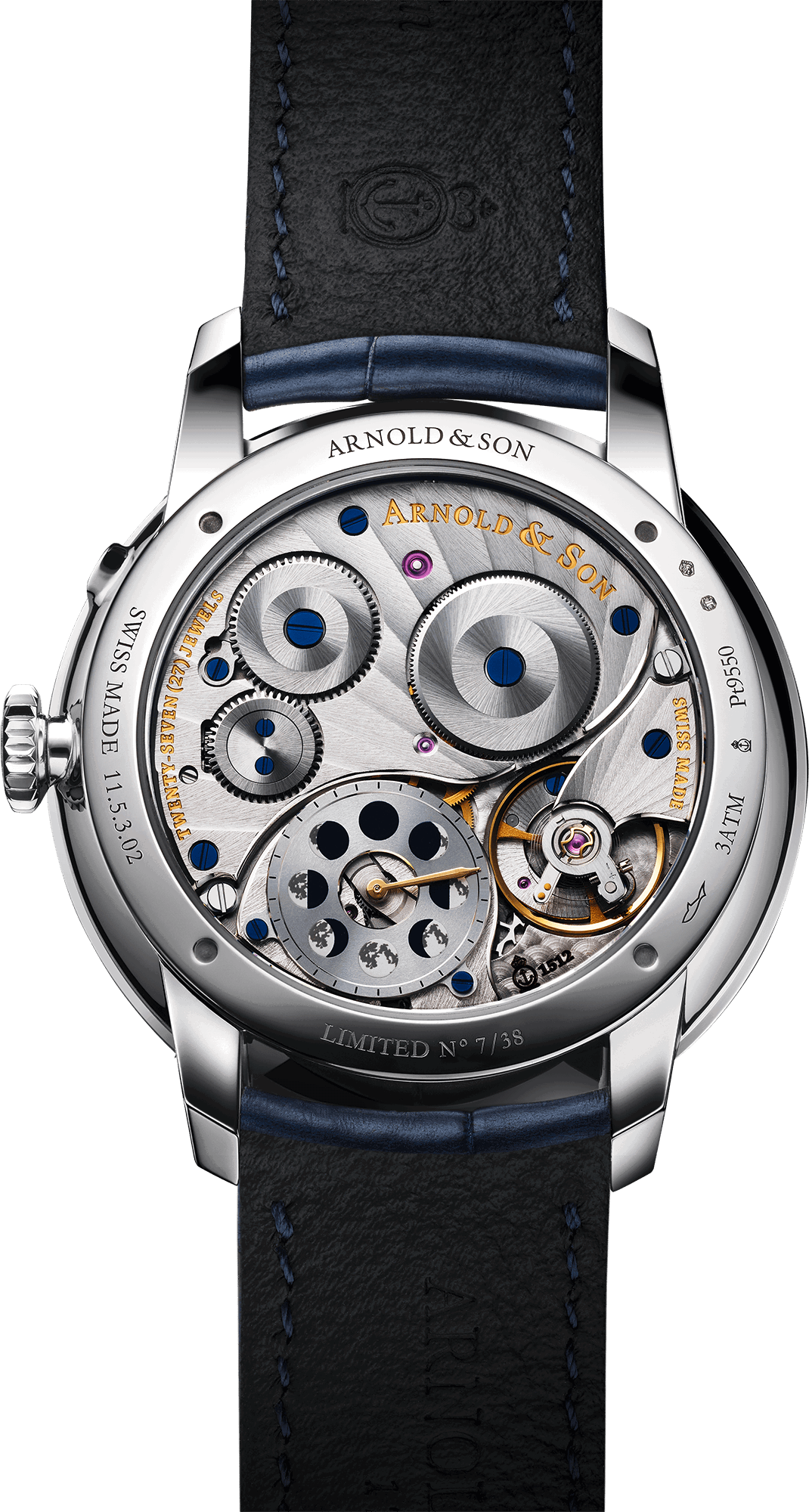 Caseback photo of Perpetual Moon 41.5 Platinum
