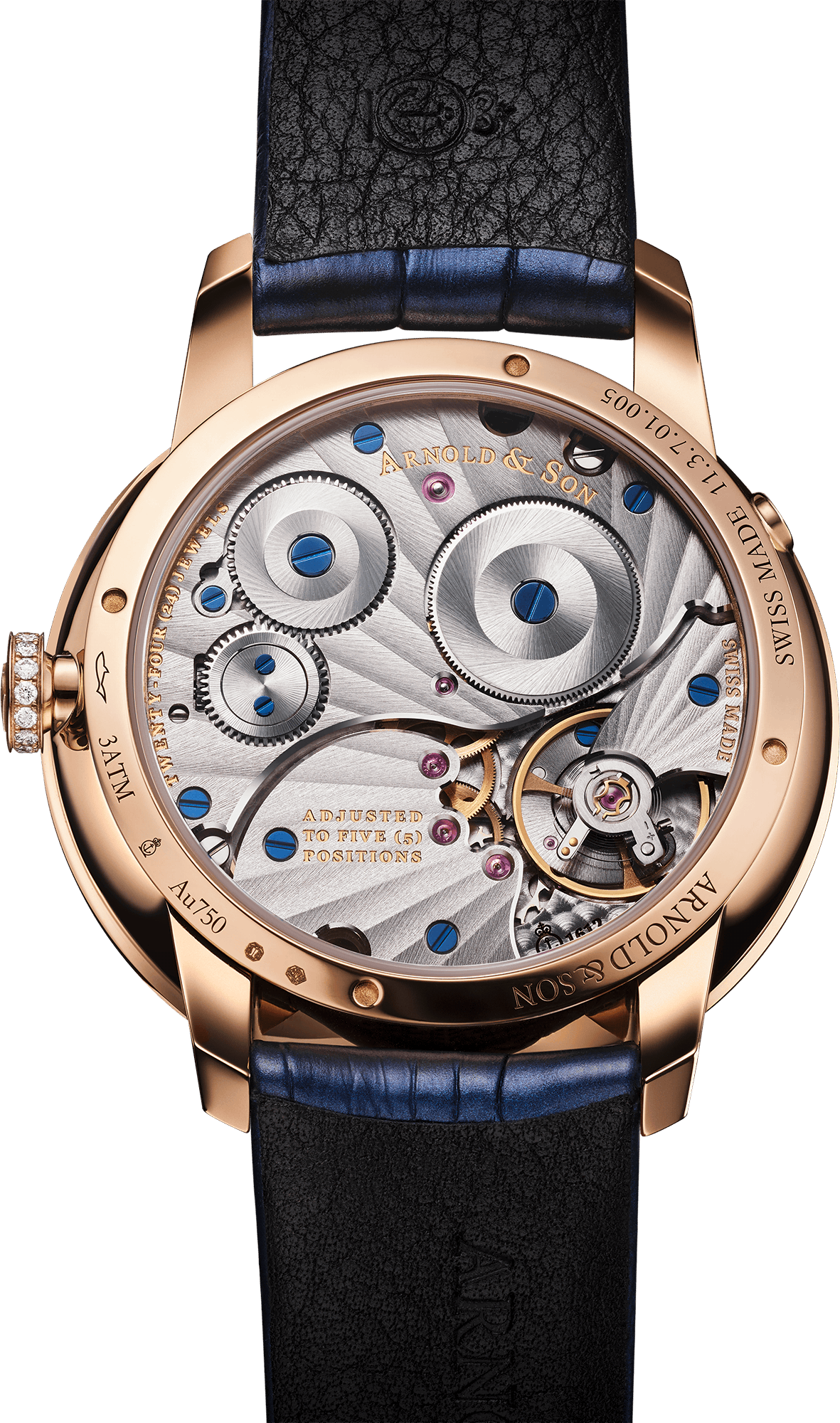 Caseback photo of Perpetual Moon 38 Red Gold