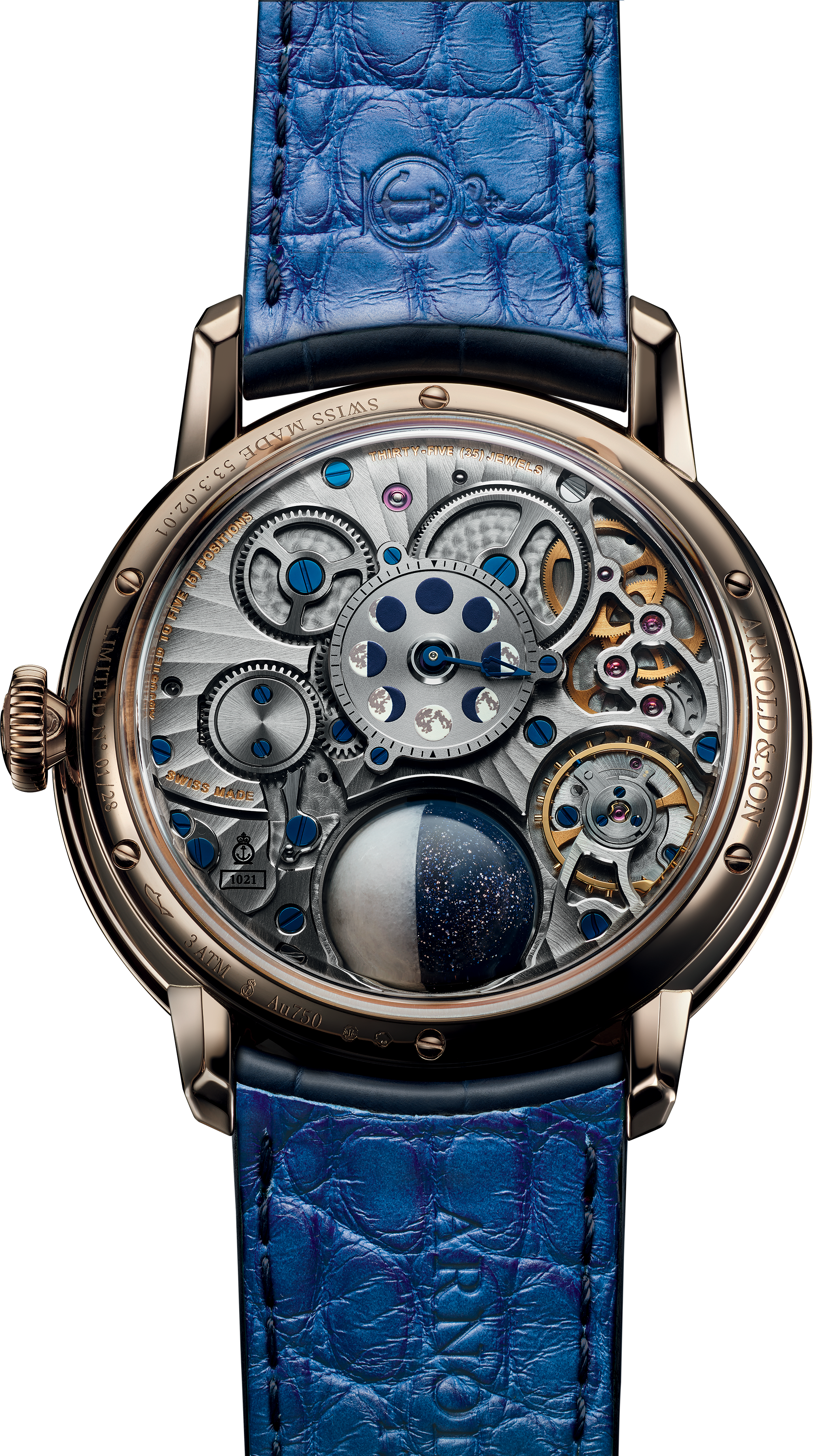 Caseback photo of Luna Magna Red Gold