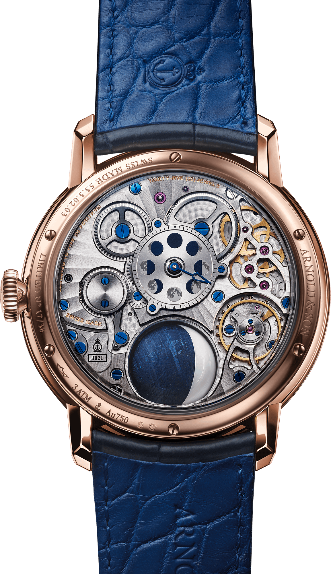 Caseback photo of Luna Magna Red Gold