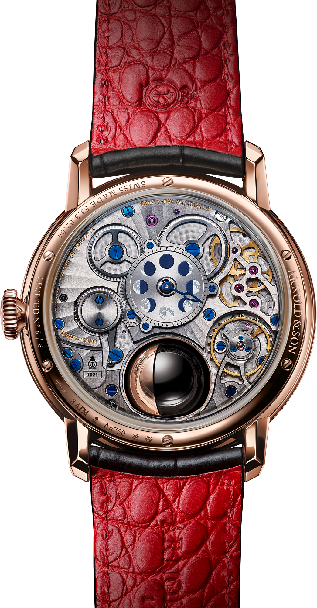 Caseback photo of Luna Magna Red Gold "Year of the Dragon"