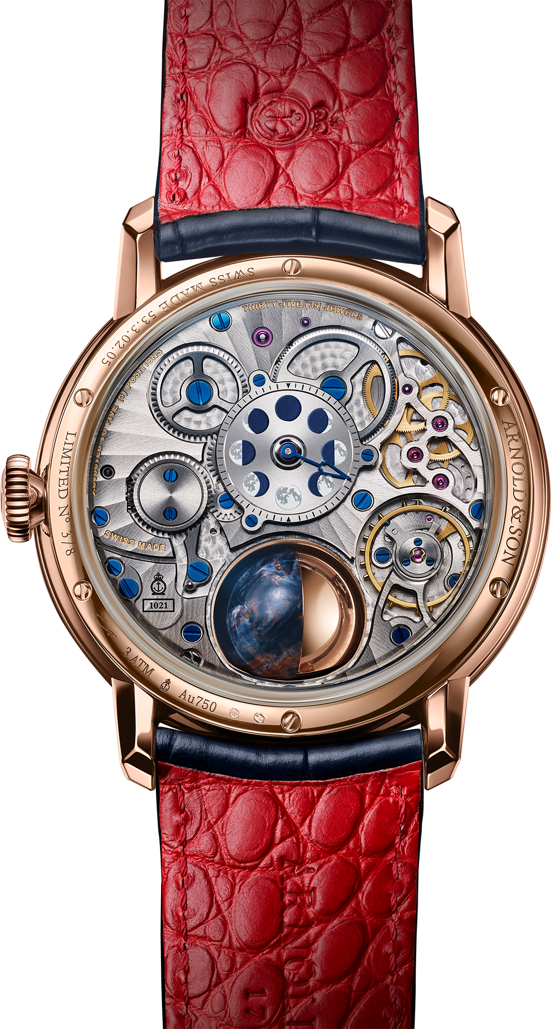 Caseback photo of Luna Magna Red Gold "Year of the Dragon"
