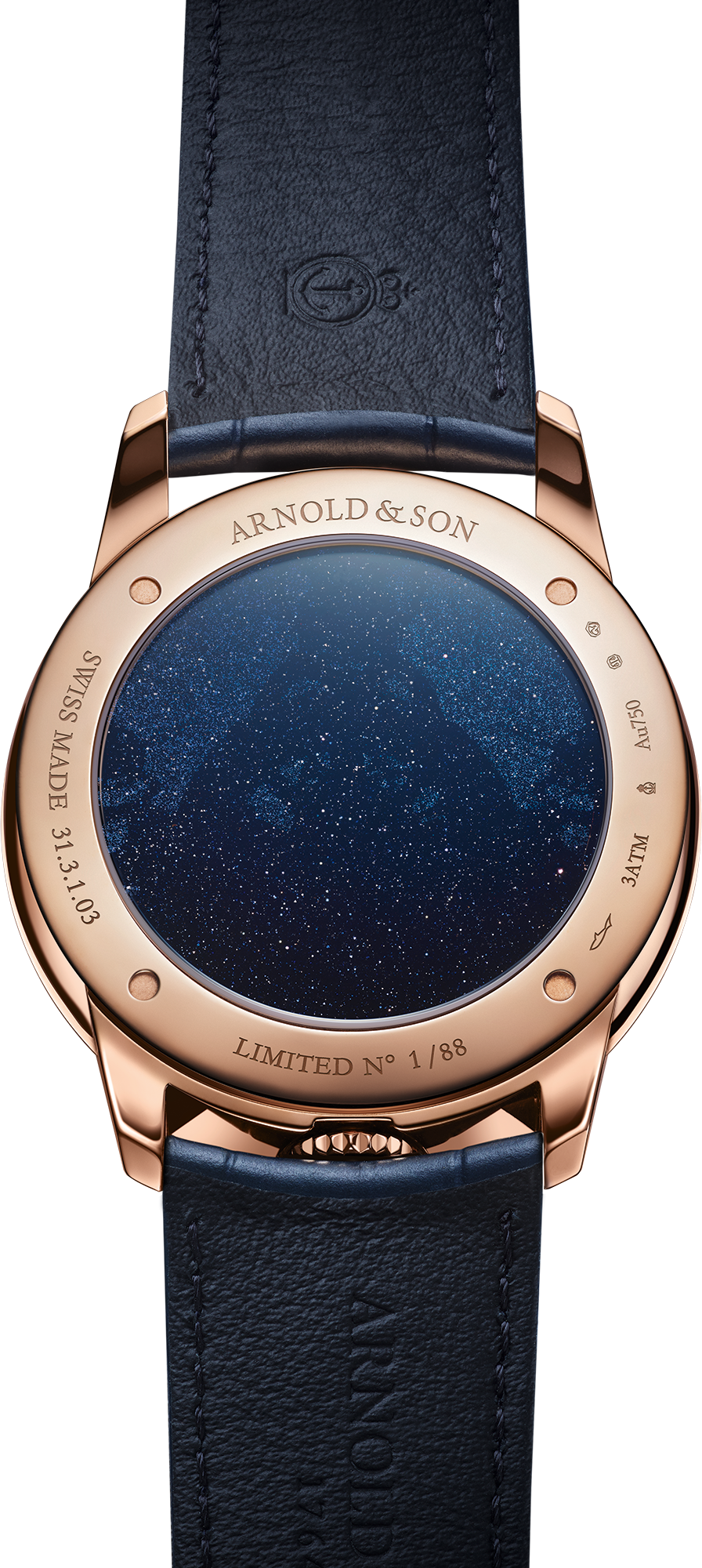 Caseback photo of Time Pyramid Red Gold