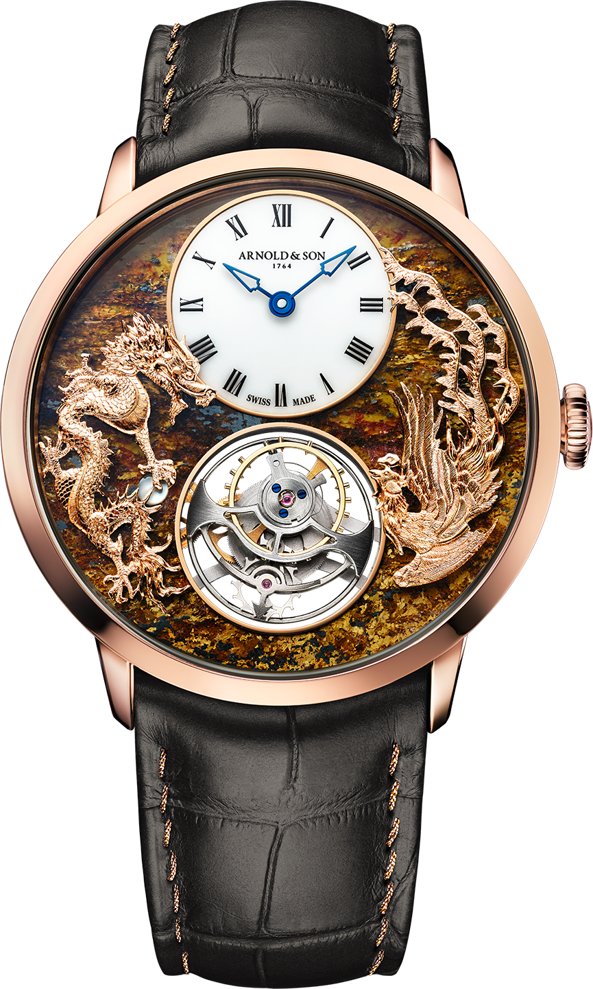 Soldier photo of Ultrathin Tourbillon Red Gold &quot;Dragon &amp; Phoenix&quot;