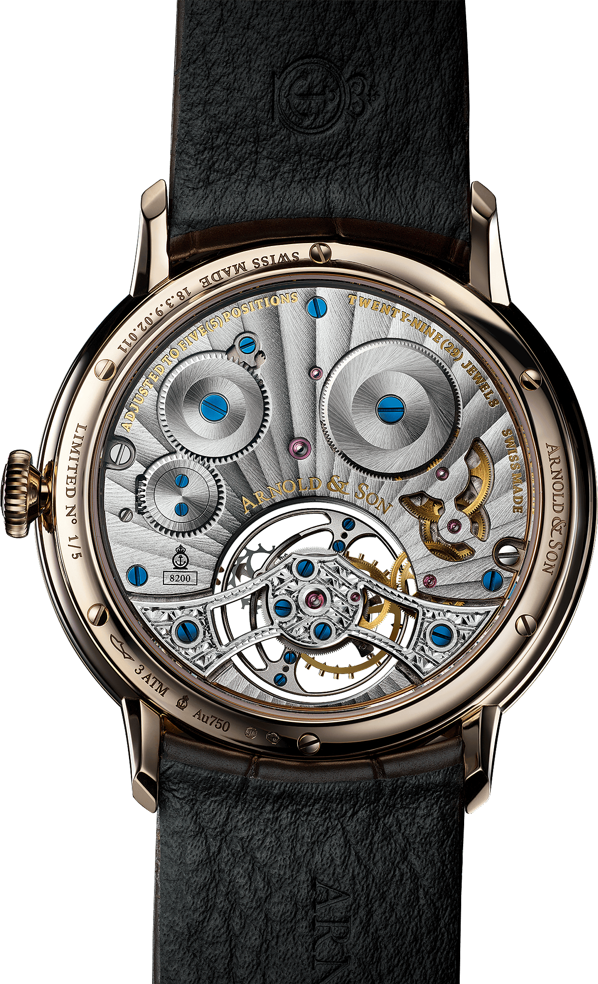 Caseback photo of Ultrathin Tourbillon Red Gold &quot;Dragon &amp; Phoenix&quot;