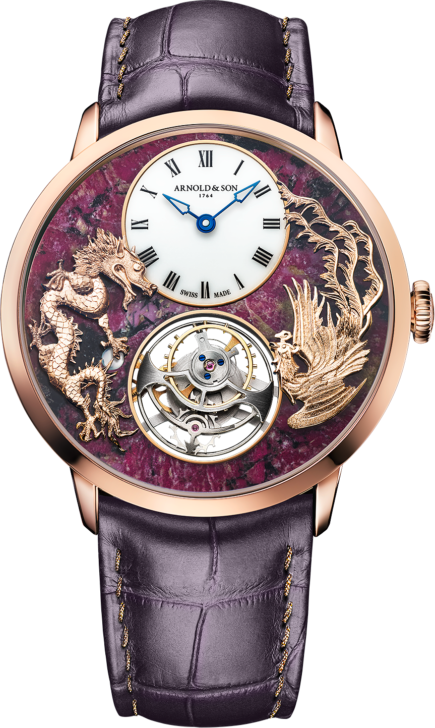 Soldier photo of Ultrathin Tourbillon Red Gold &quot;Dragon &amp; Phoenix&quot;