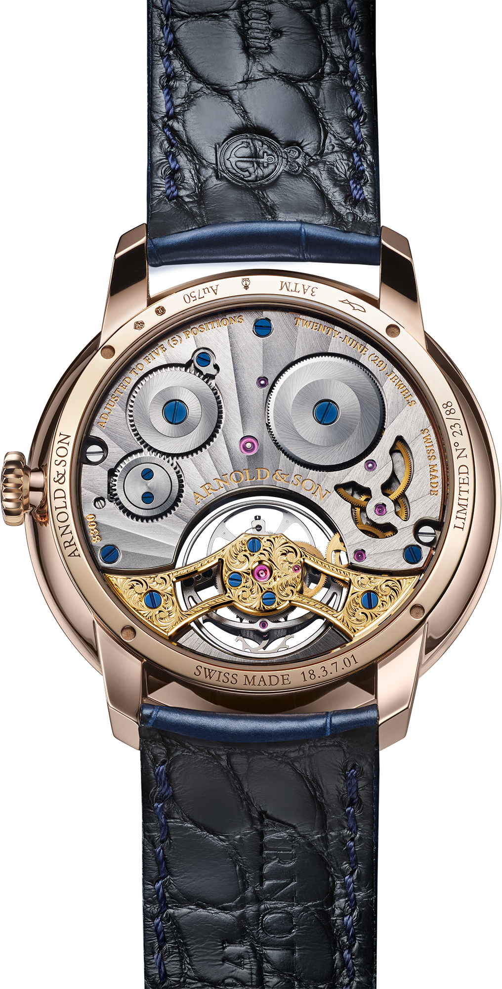 Caseback photo of Ultrathin Tourbillon Red Gold