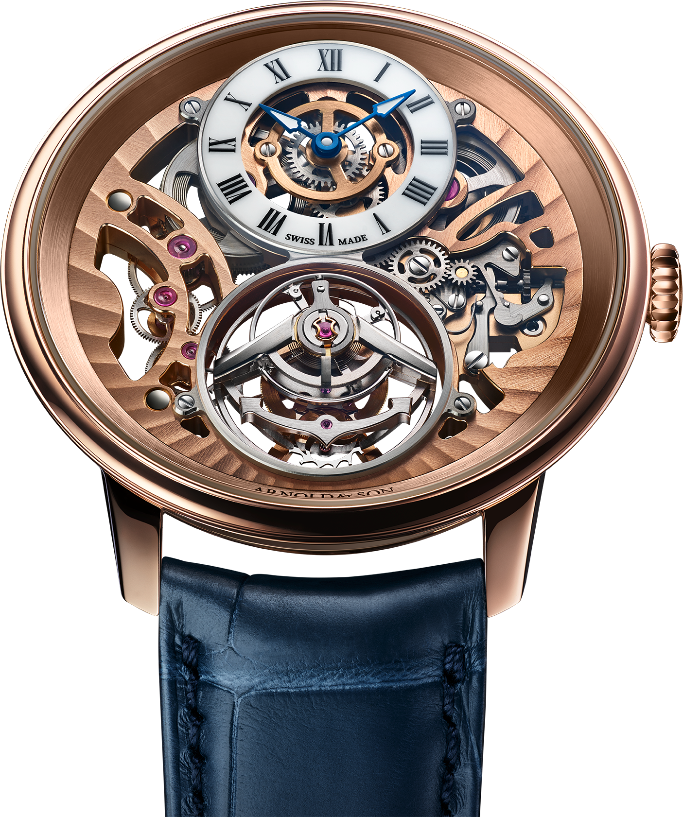 Face up photo of Ultrathin Tourbillon Skeleton Red Gold