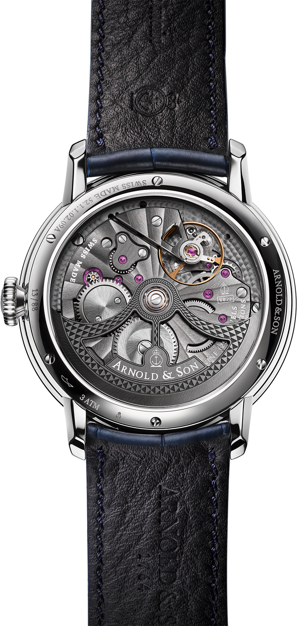 Caseback photo of Globetrotter Steel